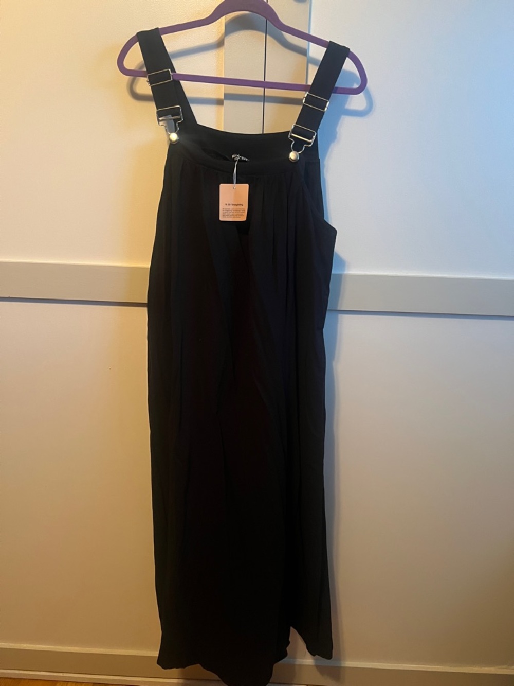 BloomChic Black Maxi Dress with Adjustable Straps
